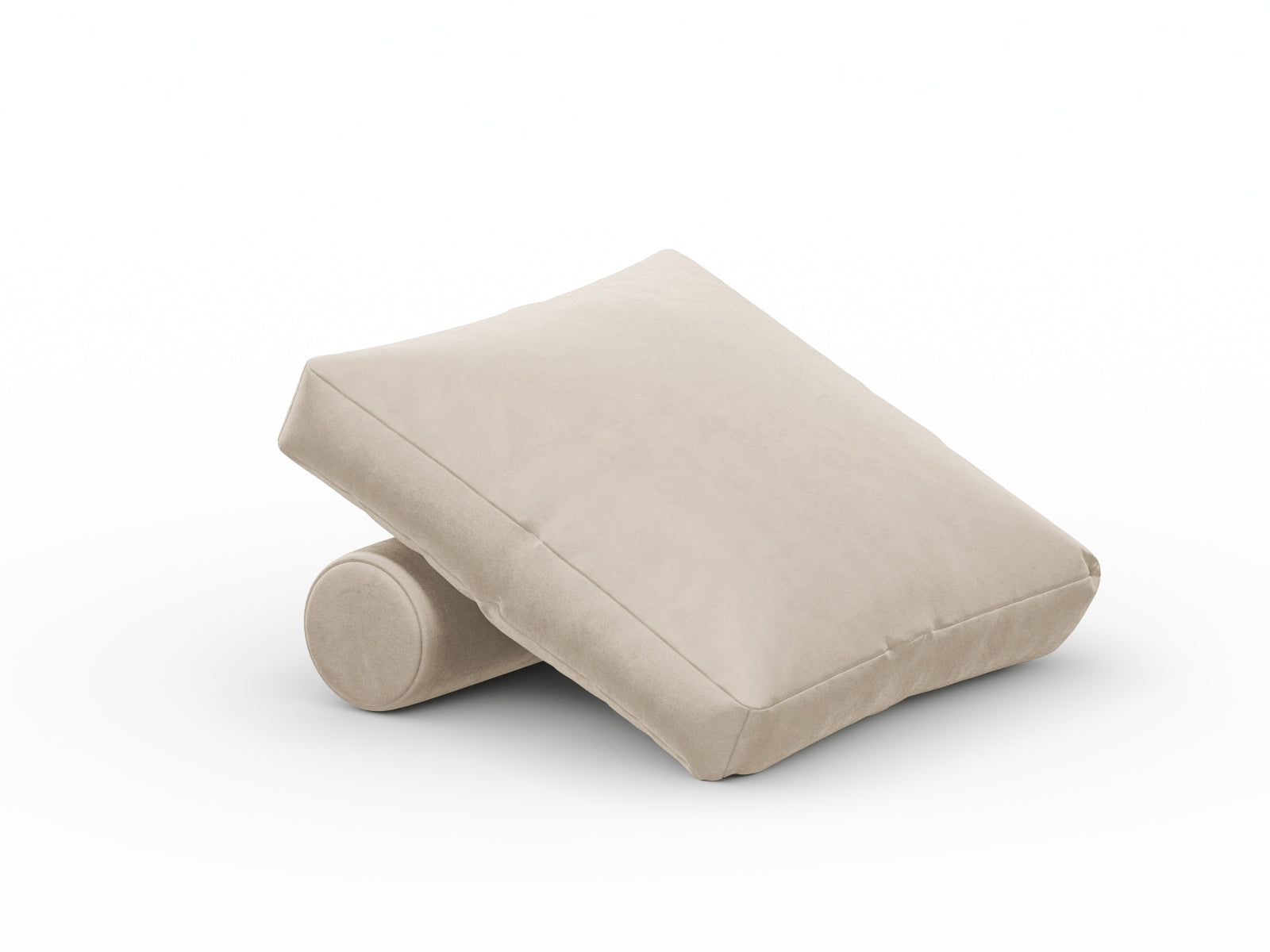 Rome Velour Pillow  in Beige präsentiert im Onlineshop von KAQTU Design AG. Deko Kissen ist von Cosmopolitan Design