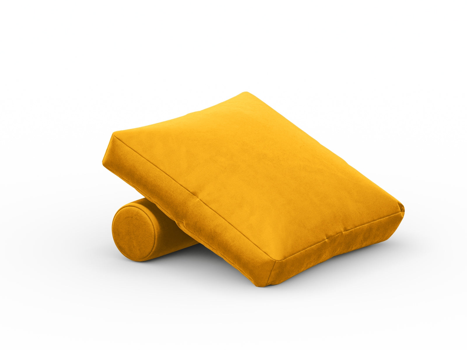 Rome Velour Pillow  in Yellow präsentiert im Onlineshop von KAQTU Design AG. Deko Kissen ist von Cosmopolitan Design