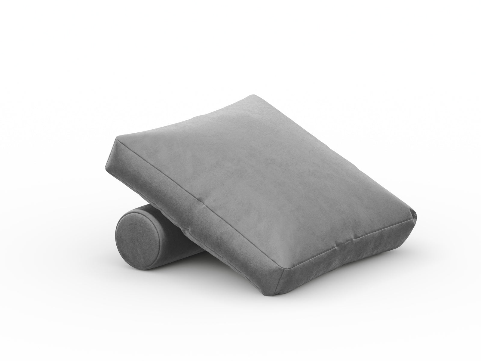 Rome Velour Pillow  in Grey präsentiert im Onlineshop von KAQTU Design AG. Deko Kissen ist von Cosmopolitan Design