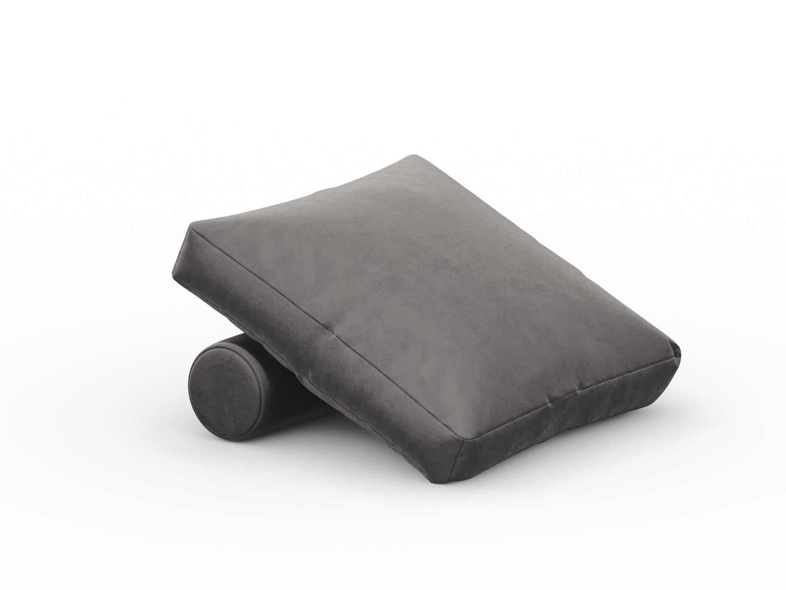 Rome Velour Pillow  in Dark Grey präsentiert im Onlineshop von KAQTU Design AG. Deko Kissen ist von Cosmopolitan Design