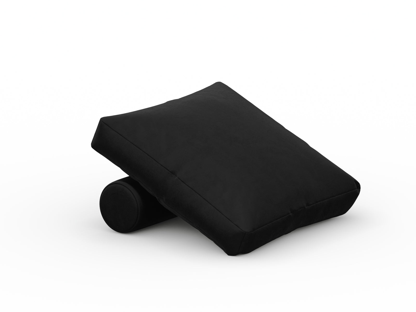 Rome Velour Pillow  in Black präsentiert im Onlineshop von KAQTU Design AG. Deko Kissen ist von Cosmopolitan Design