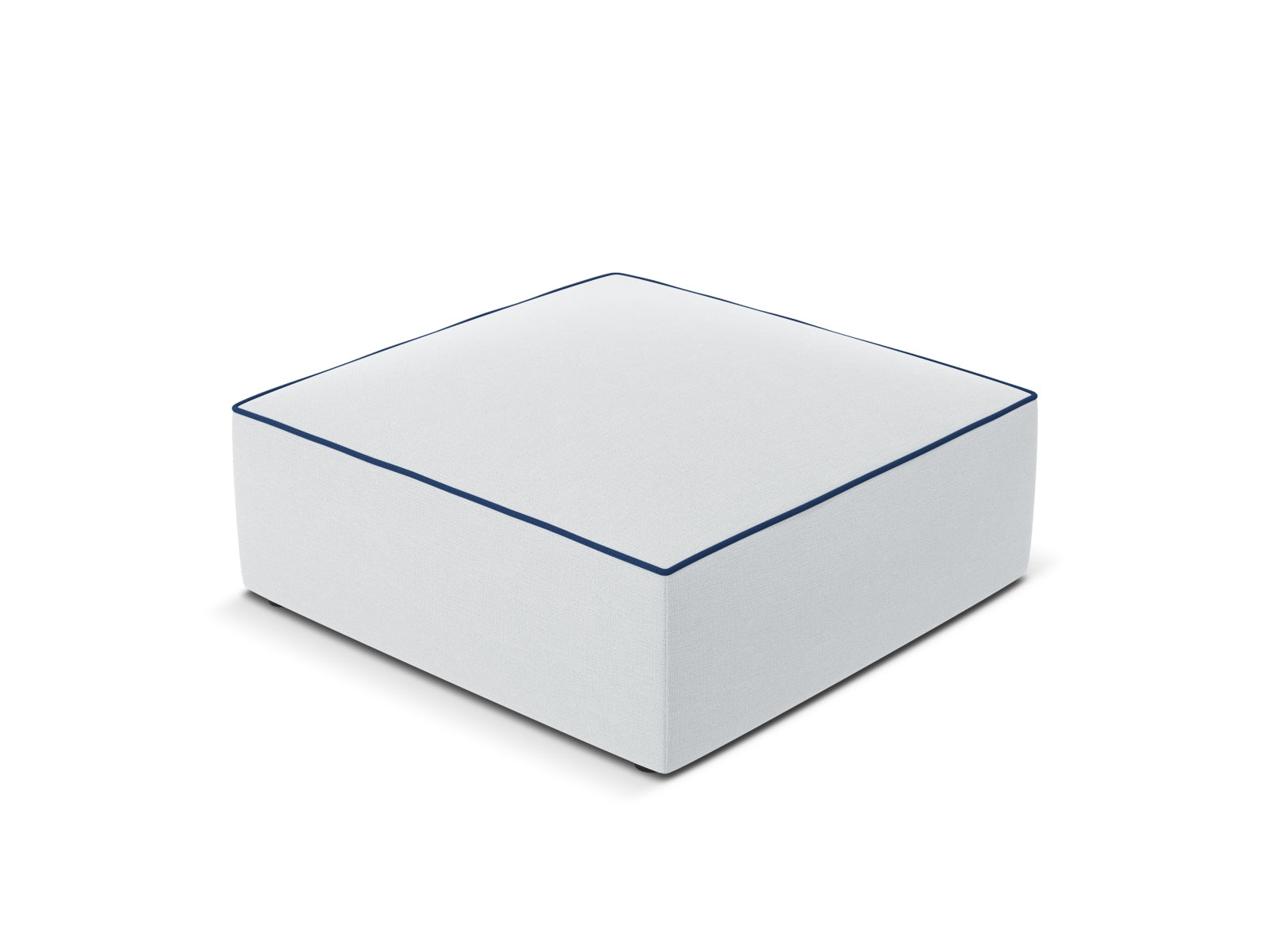 Oslo Pouf 1 Sitzer in Light Grey, Royal Blue präsentiert im Onlineshop von KAQTU Design AG. Modulares Sofa ist von Cosmopolitan Design