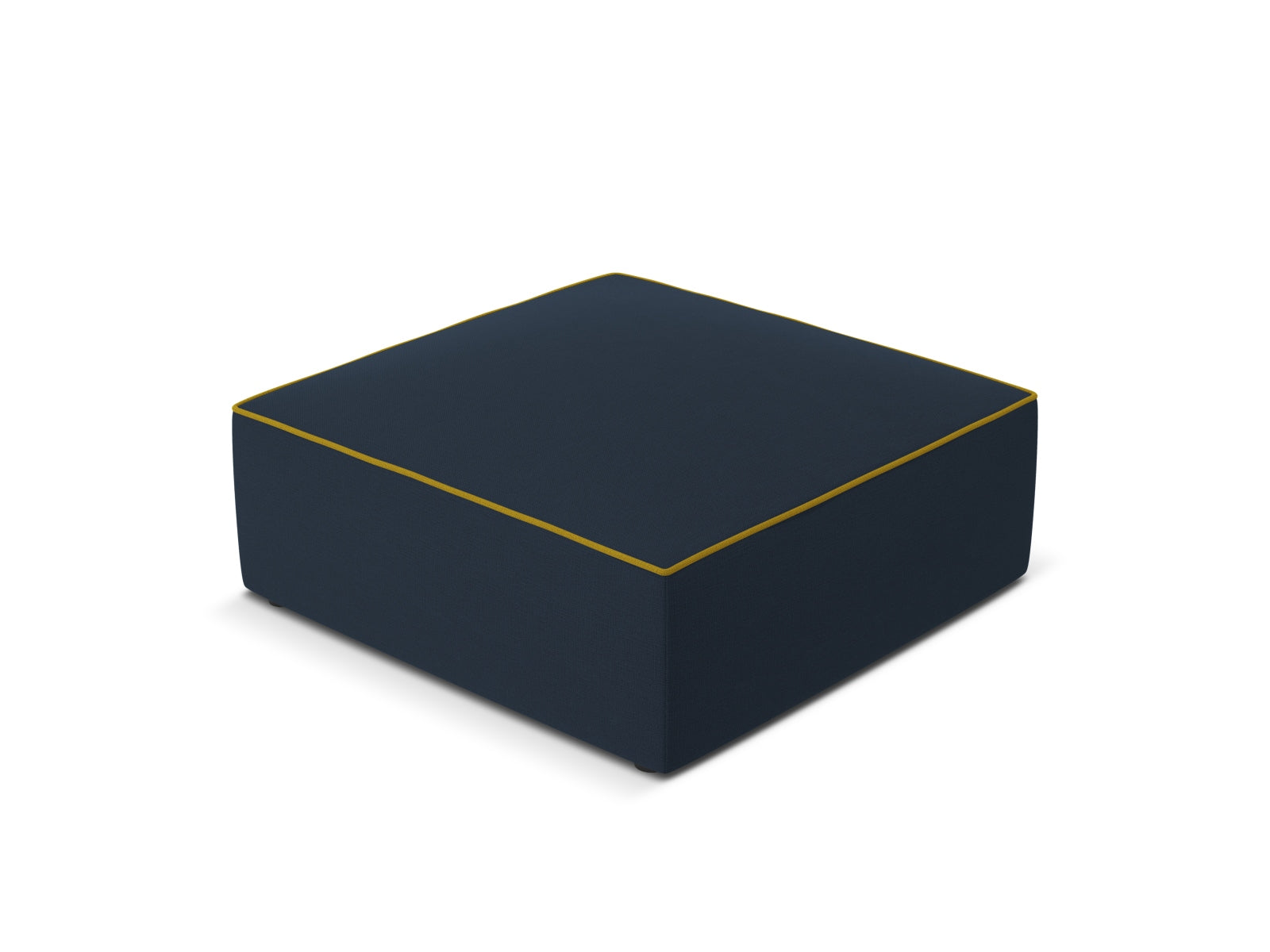 Oslo Pouf 1 Sitzer in Royal Blue, Yellow präsentiert im Onlineshop von KAQTU Design AG. Modulares Sofa ist von Cosmopolitan Design