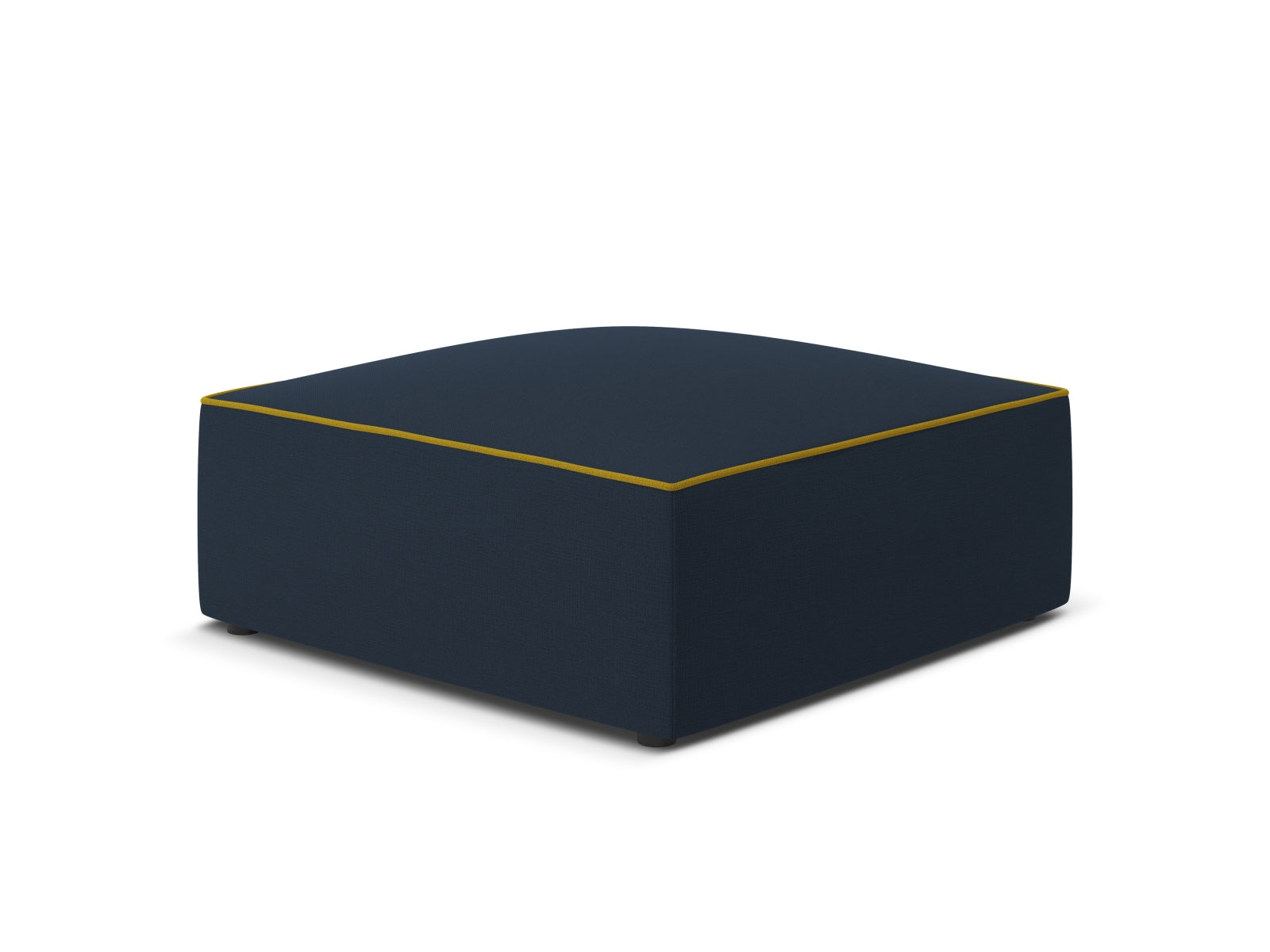 Oslo Pouf 1 Sitzer in Royal Blue, Yellow präsentiert im Onlineshop von KAQTU Design AG. Modulares Sofa ist von Cosmopolitan Design