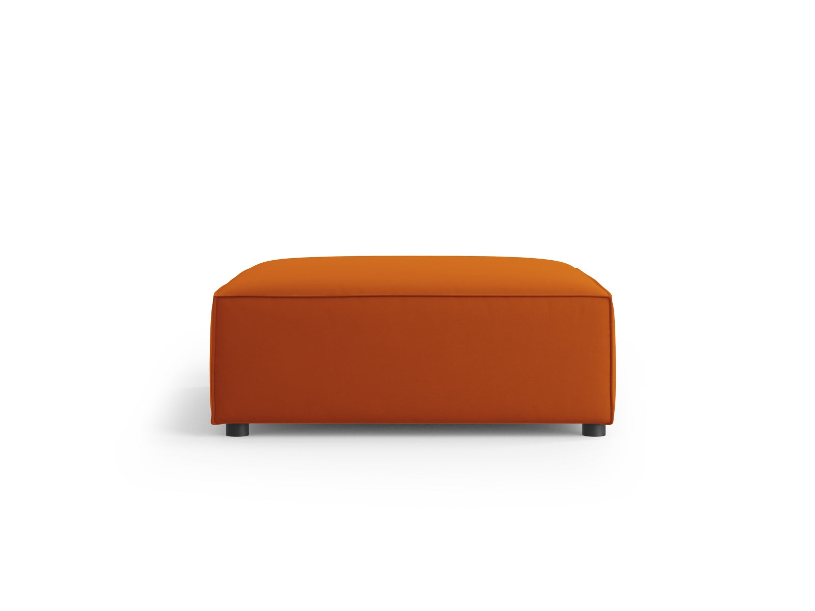 Arendal Velour Pouf 1 Sitz in Terracotta präsentiert im Onlineshop von KAQTU Design AG. Pouf ist von Cosmopolitan Design