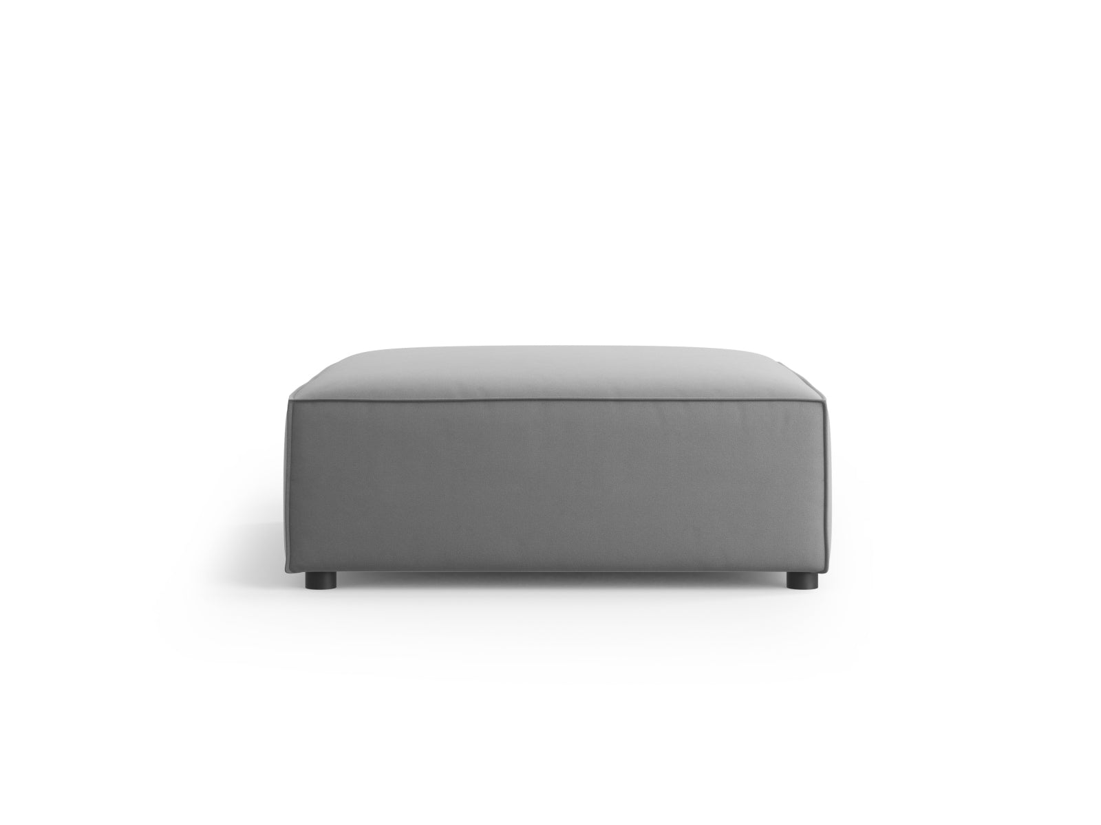 Arendal Velour Pouf 1 Sitz in Light Grey präsentiert im Onlineshop von KAQTU Design AG. Pouf ist von Cosmopolitan Design
