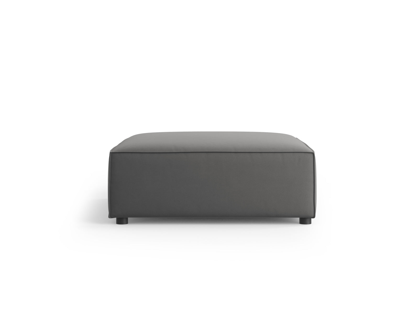 Arendal Velour Pouf 1 Sitz in Warm grey präsentiert im Onlineshop von KAQTU Design AG. Pouf ist von Cosmopolitan Design