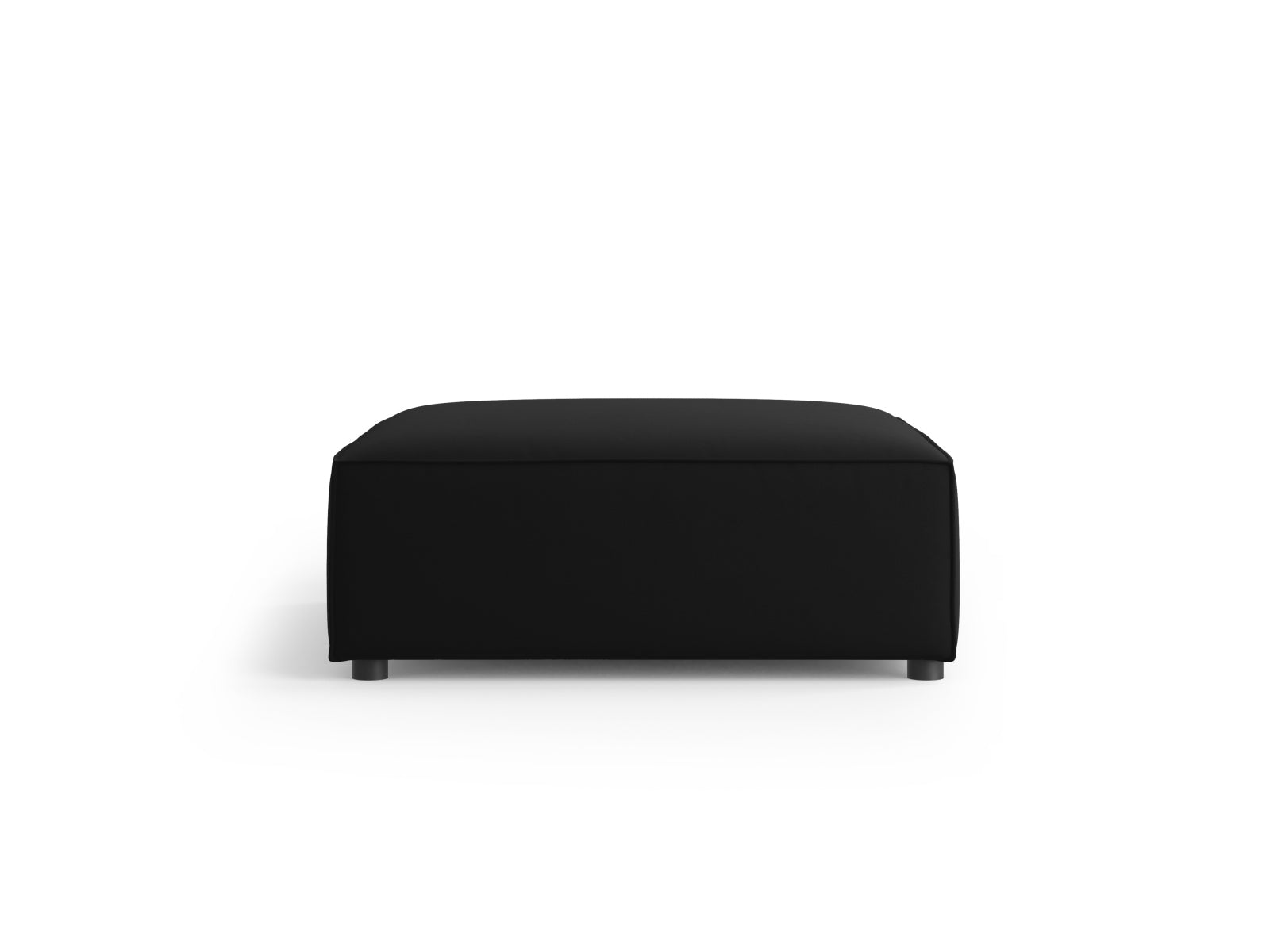 Arendal Velour Pouf 1 Sitz in Black präsentiert im Onlineshop von KAQTU Design AG. Pouf ist von Cosmopolitan Design
