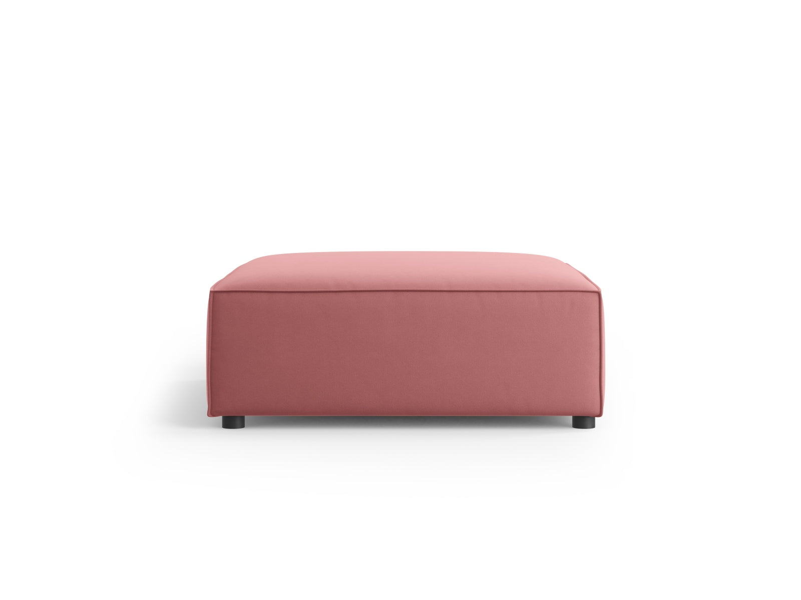 Arendal Velour Pouf 1 Sitz in Flamingo präsentiert im Onlineshop von KAQTU Design AG. Pouf ist von Cosmopolitan Design