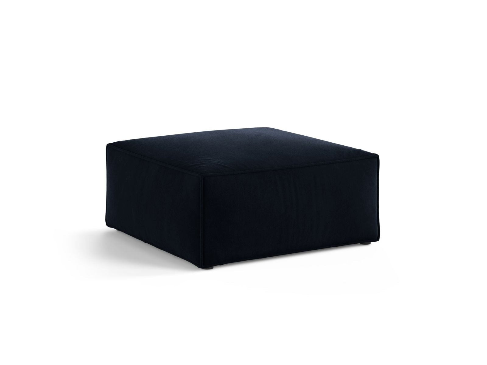 Eleganter 1-Sitzer Pouf Aveiro in Royal Blue-Casino, ideal für stilvolle Akzente in jedem Raum, erhältlich bei KAQTU Design AG.