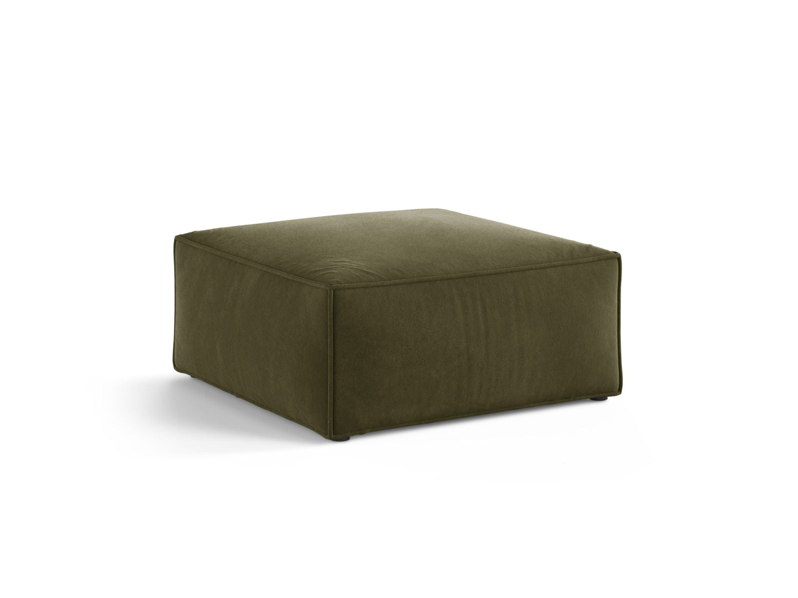 Stylischer 1-Sitzer Pouf Aveiro in sanftem Hellgrün, ideal für moderne Wohnräume, präsentiert von Cosmopolitan Design.