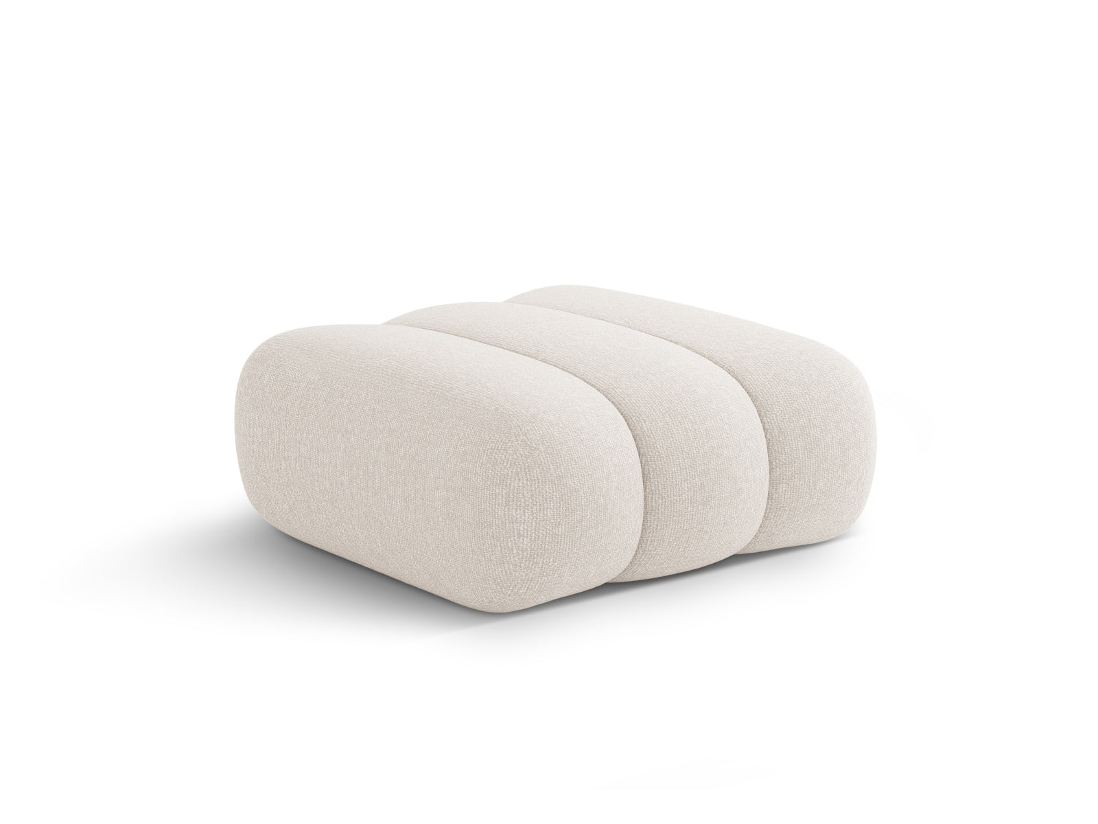 Moderner Koge Pouf in hellem Beige, vielseitig einsetzbar als bequeme Sitzgelegenheit oder stilvolles Deko-Element für jedes Zuhause.