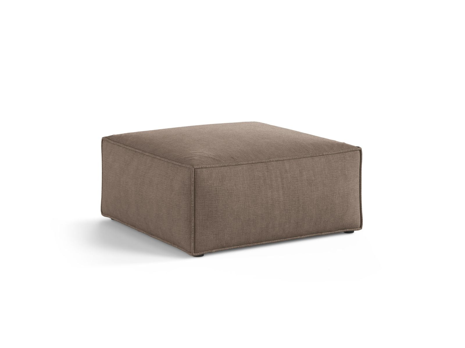 Eleganter 1-Sitzer Pouf Aveiro in stilvollem Cappuccino-Liberty, ideal für moderne Wohnräume und gemütliche Akzente.