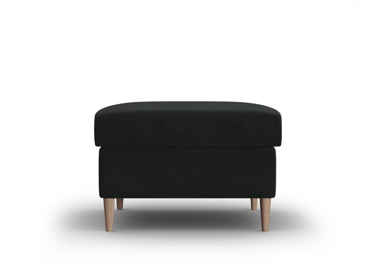 Kyoto Pouf 1 Sitz 70cm in Black-Riviera präsentiert im Onlineshop von KAQTU Design AG. Pouf ist von Cosmopolitan Design