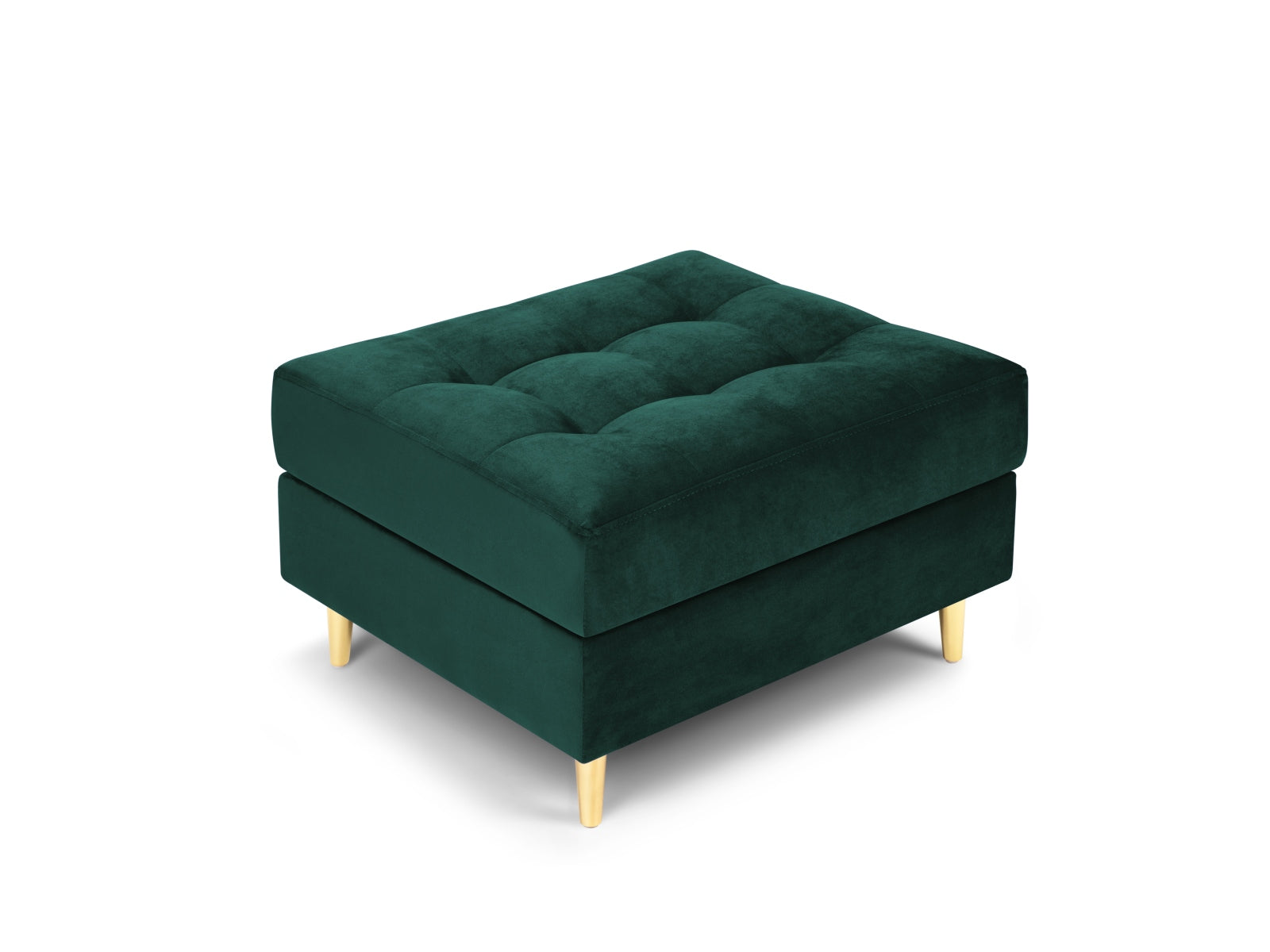 Eleganter 1-Sitzer Pouf Aspen in trendigem Petrol, ideal für stilvolle Wohnräume und entspannte Sitzgelegenheiten. Hochwertige Qualität von Cosmopolitan Design.