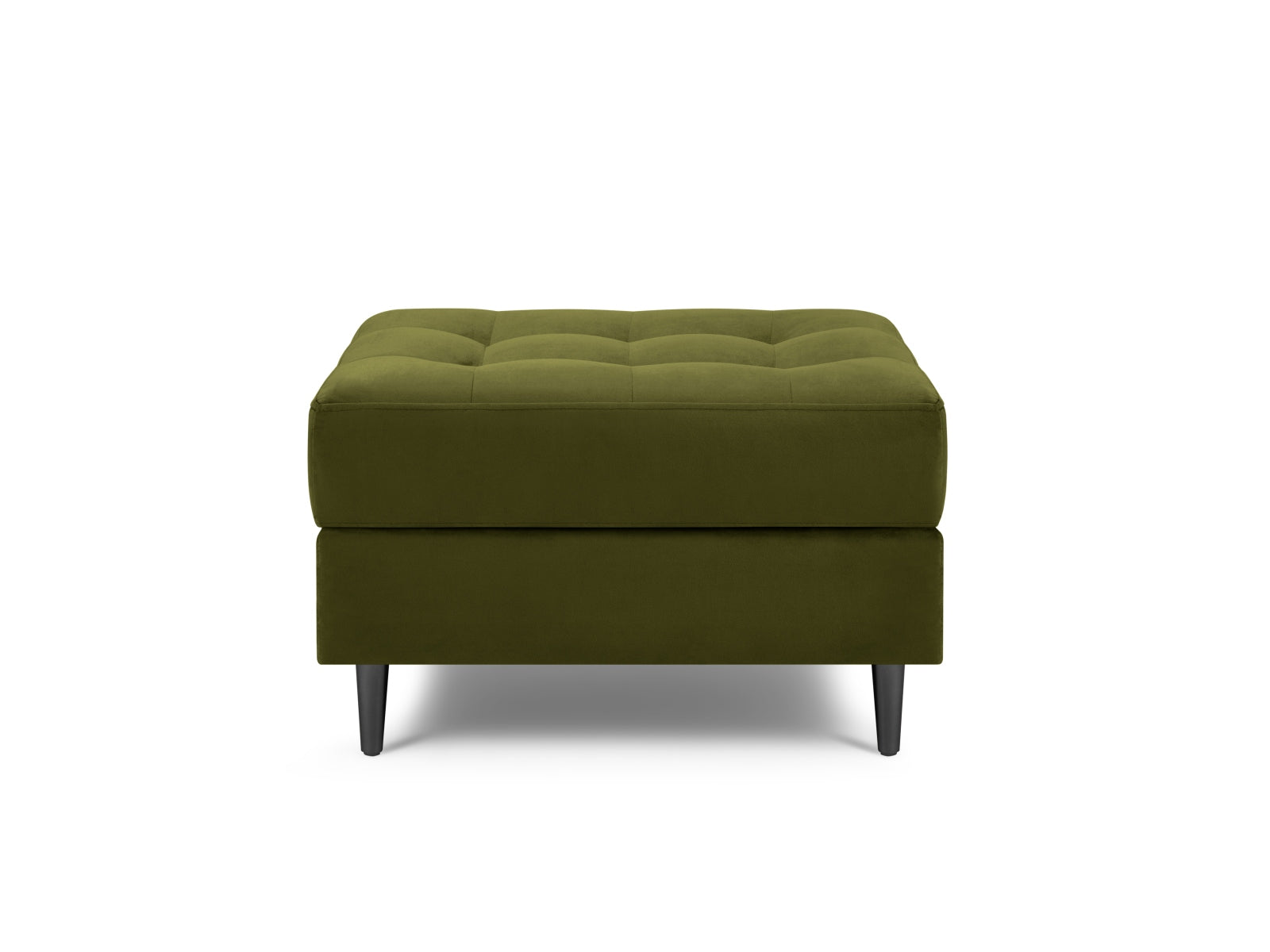 Eleganter 1-Sitzer Pouf Aspen in einem stilvollen Grünton, ideal für moderne Wohnräume, präsentiert von Cosmopolitan Design.