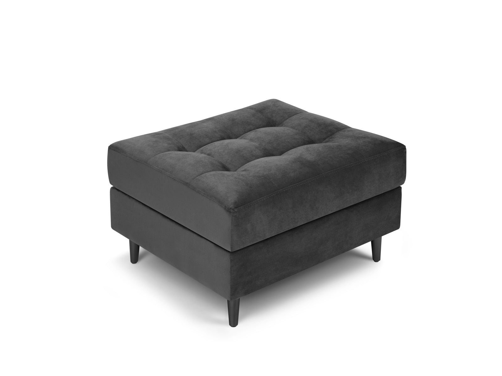 1-Sitzer Pouf Aspen in Dark Grey-Salvador präsentiert im Onlineshop von KAQTU Design AG. Pouf ist von Cosmopolitan Design