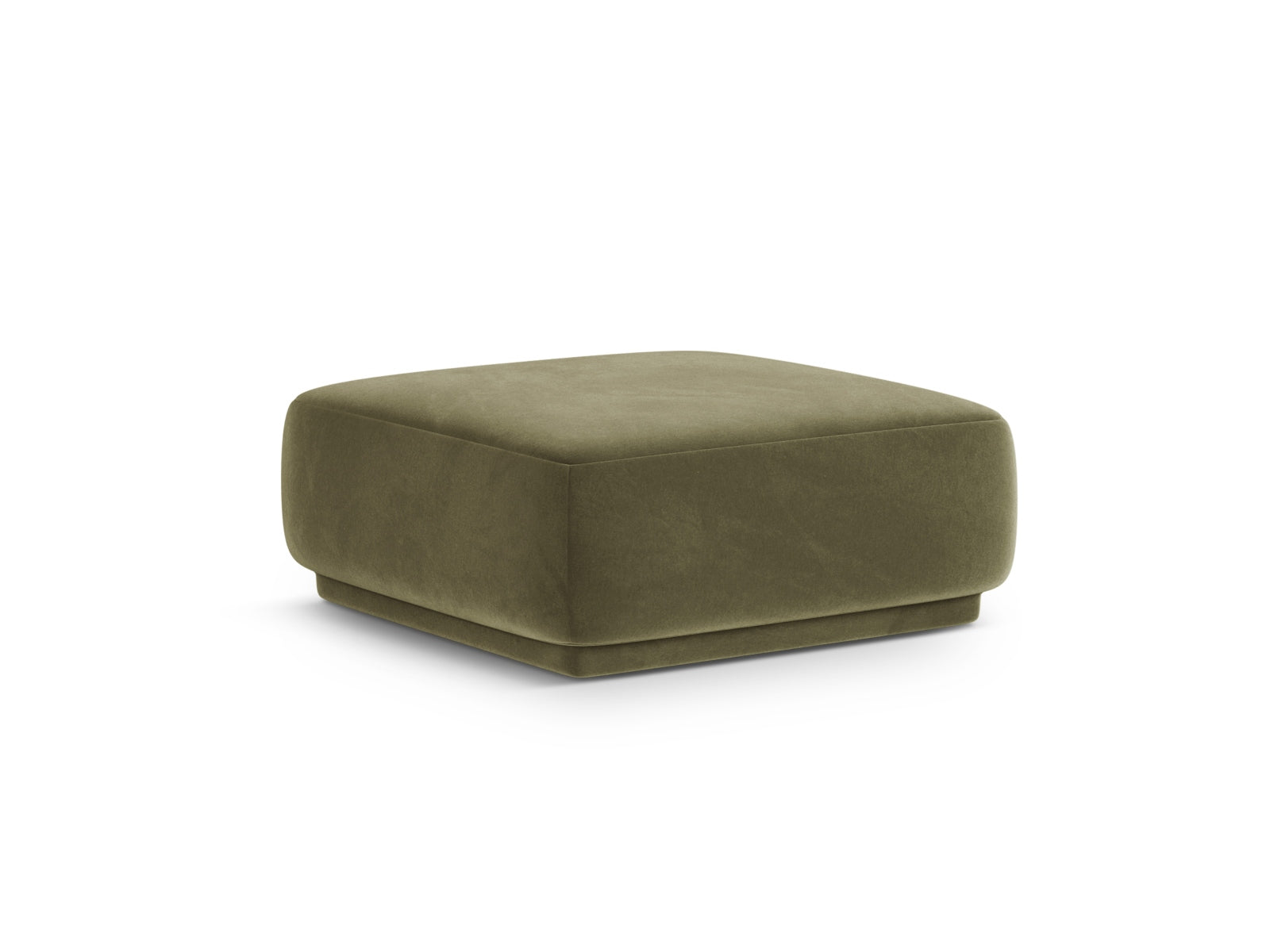 Stylischer 1-Sitzer Pouf Gomera in einem eleganten Grünton, ideal für moderne Wohnräume und gemütliche Sitzgelegenheiten.