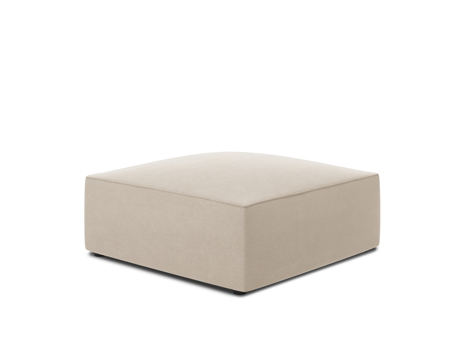 Oslo Velour Pouf 1 Sitzer in Beige präsentiert im Onlineshop von KAQTU Design AG. Modulares Sofa ist von Cosmopolitan Design