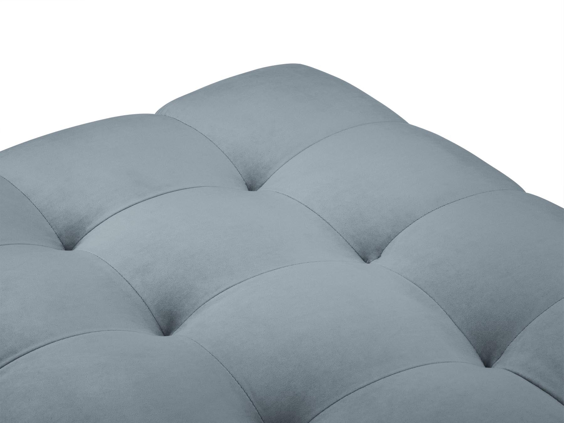 Stylischer 1-Sitzer Pouf Bali in zartem Hellblau, perfekt für moderne Interiors und als komfortable Sitzgelegenheit von Cosmopolitan Design.