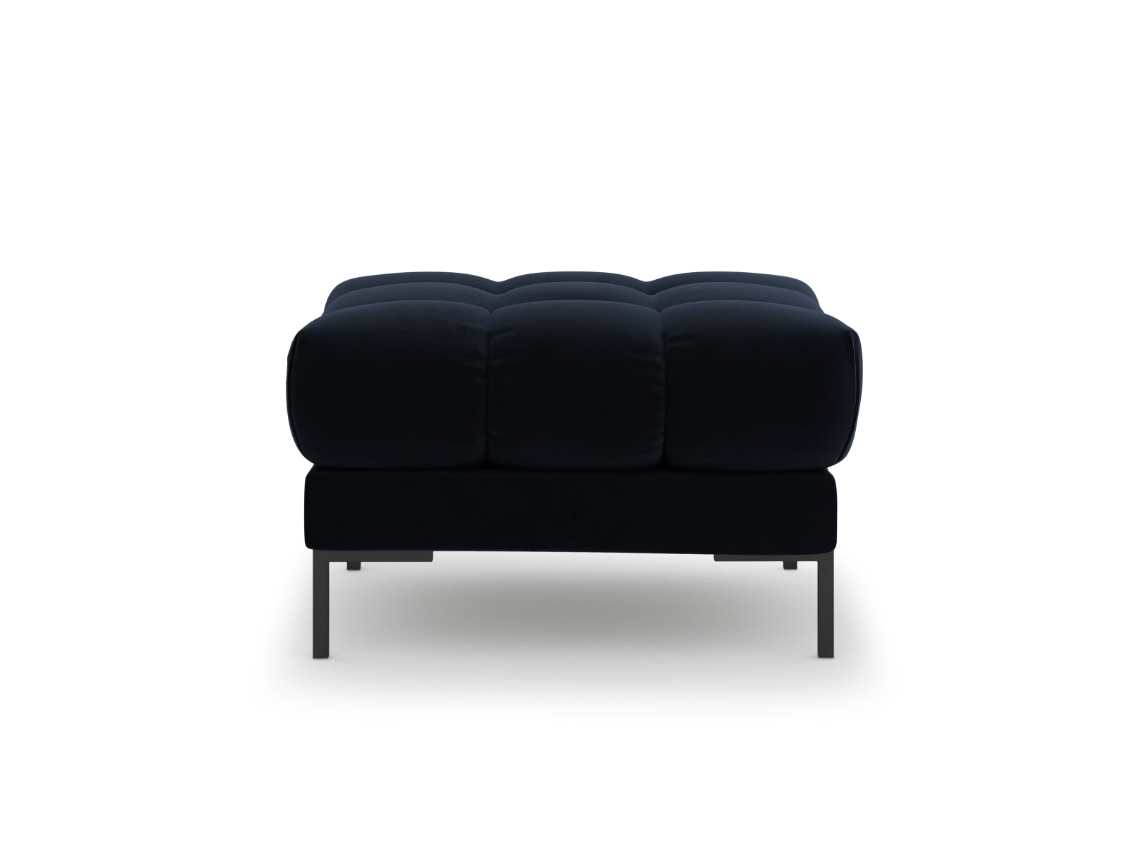 Eleganter 1-Sitzer Pouf Bali in dunklem Blau, ideal für stilvolle Wohnräume. Hochwertiges Design von Cosmopolitan Design.