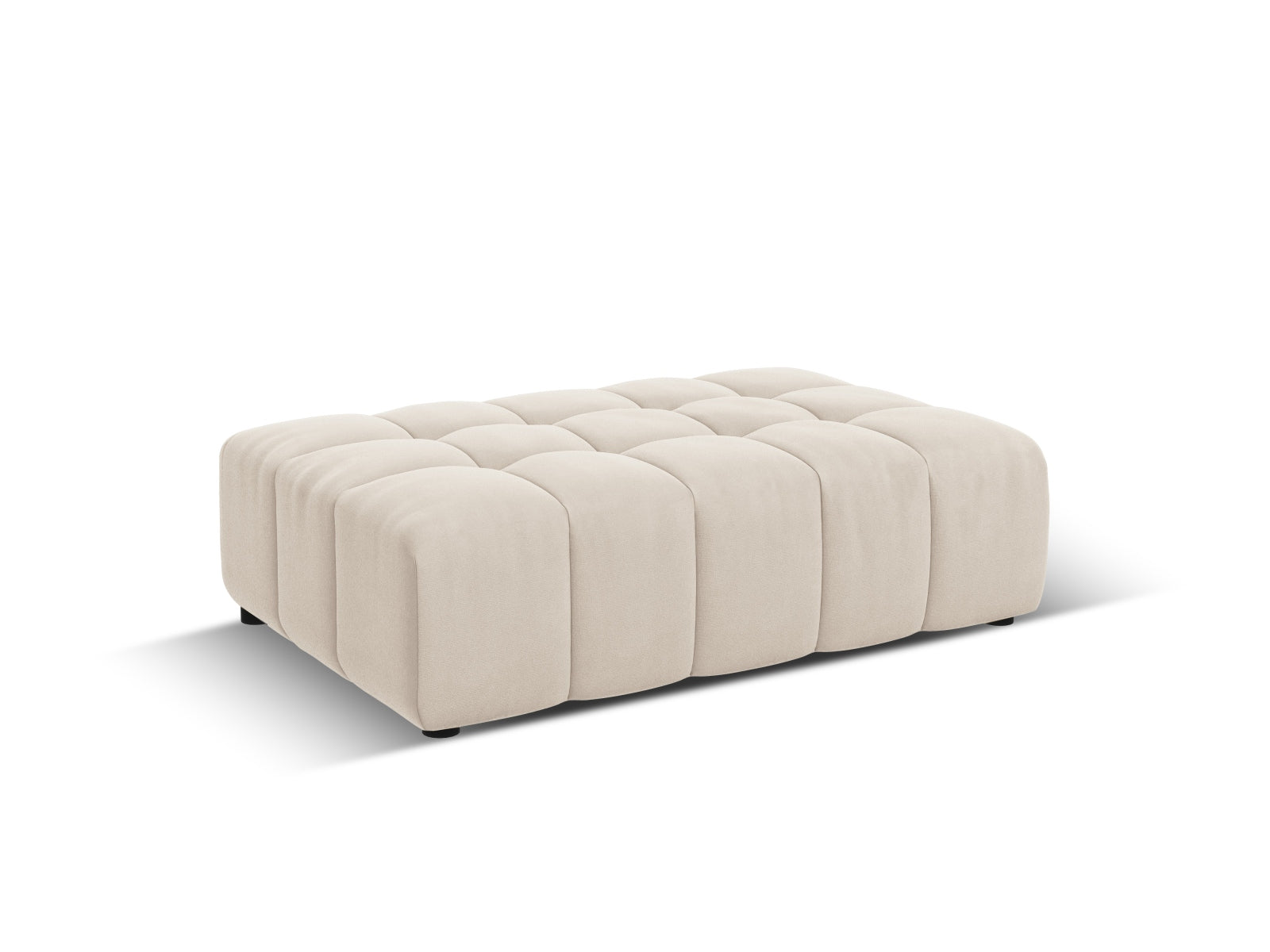 Chicago Velour Pouf 1 Sitz 80cm in Light Beige präsentiert im Onlineshop von KAQTU Design AG. Pouf ist von Cosmopolitan Design