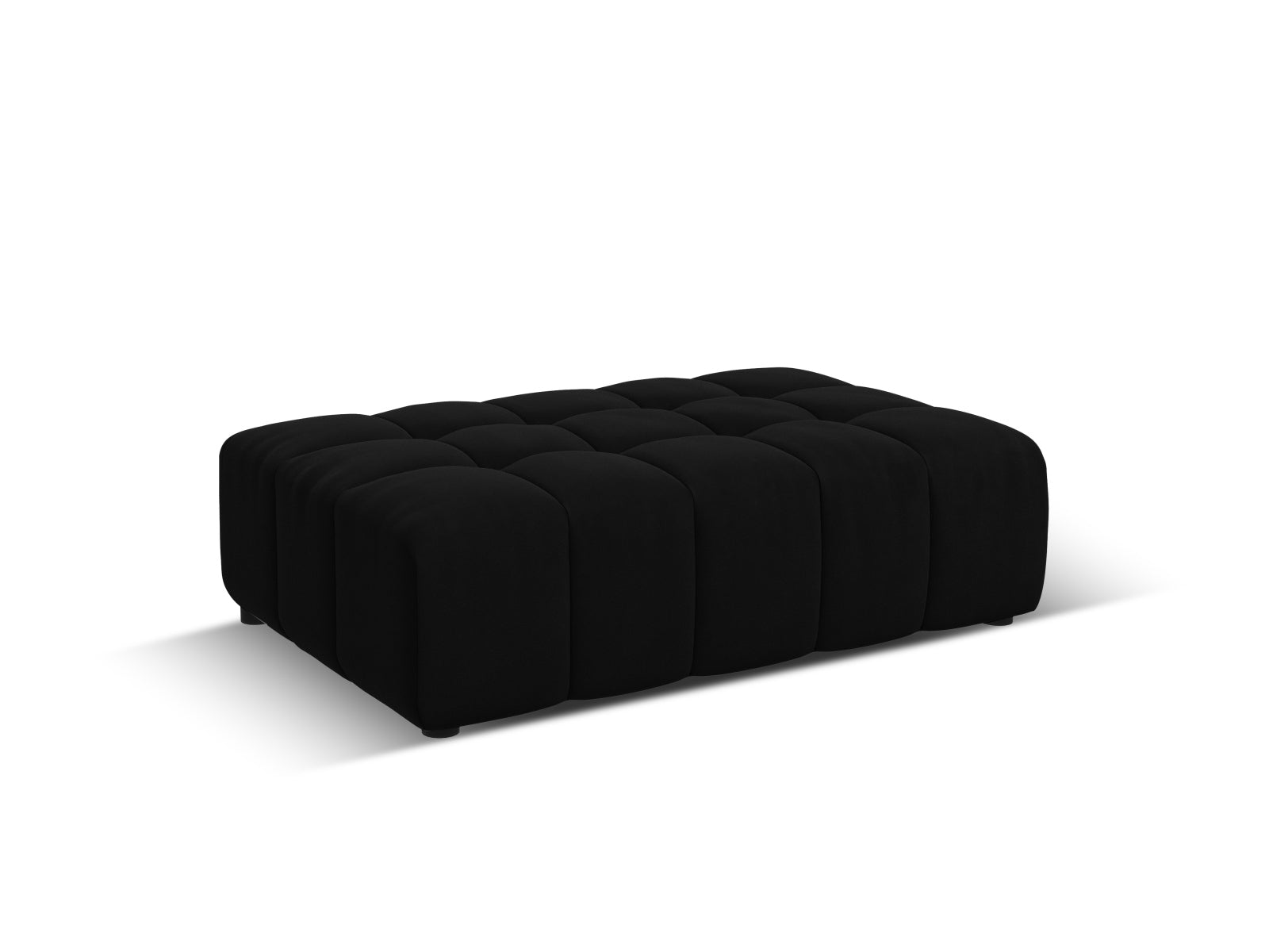 Chicago Velour Pouf 1 Sitz 80cm in Black präsentiert im Onlineshop von KAQTU Design AG. Pouf ist von Cosmopolitan Design