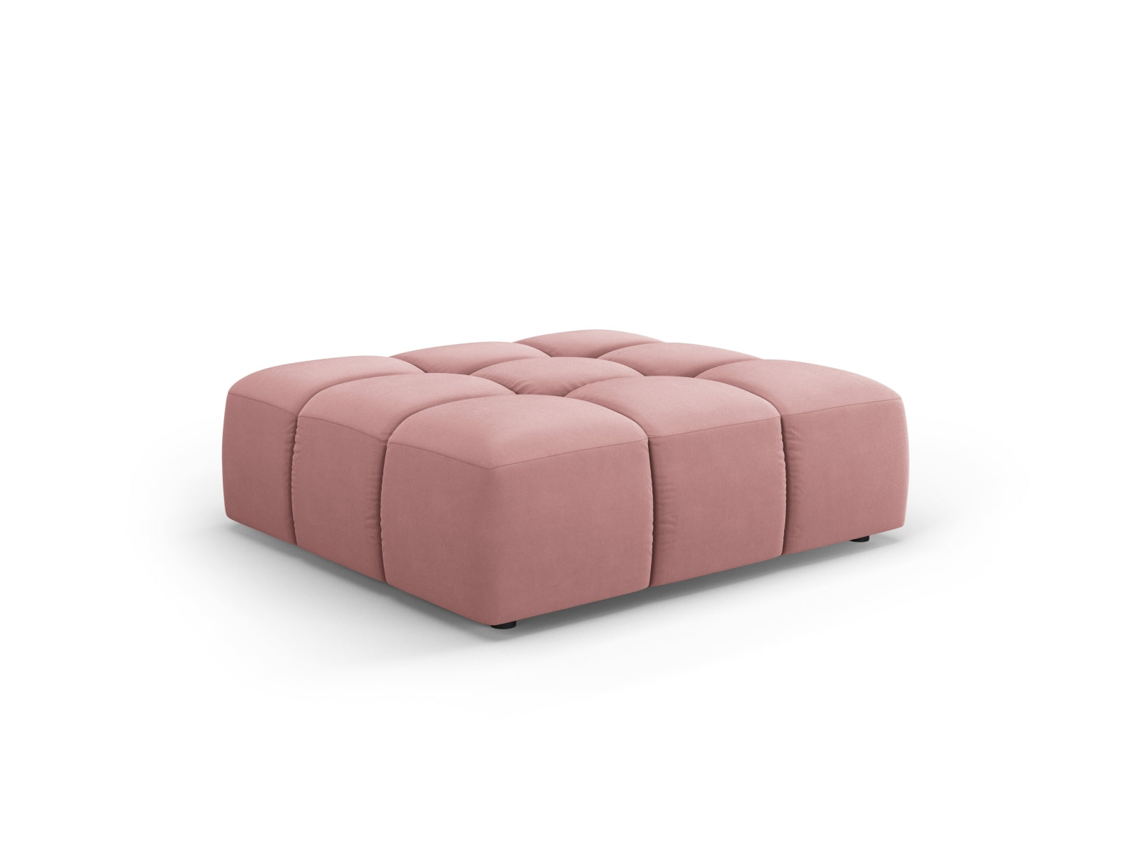 1-Sitzer Pouf Moritz in Pink-Bluvel präsentiert im Onlineshop von KAQTU Design AG. Pouf ist von Cosmopolitan Design