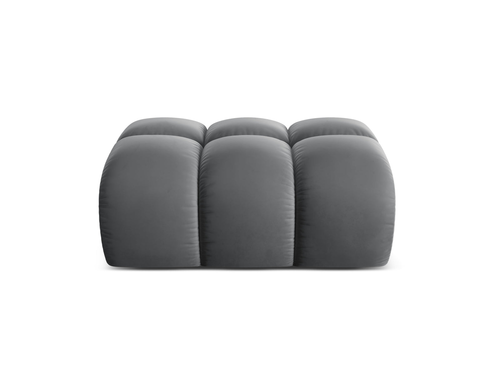 1-Sitzer Pouf Treno in Grey-Bluvel präsentiert im Onlineshop von KAQTU Design AG. Pouf ist von Cosmopolitan Design
