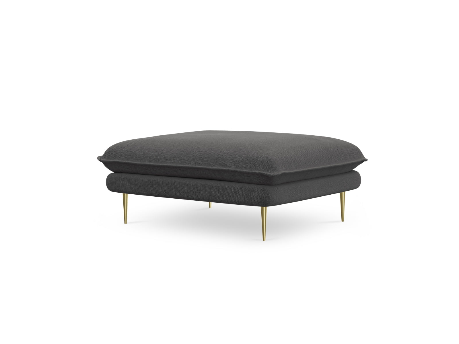Vienna Pouf 1 Sitz 80cm in Dark Grey/Gold-Positano präsentiert im Onlineshop von KAQTU Design AG. Pouf ist von Cosmopolitan Design