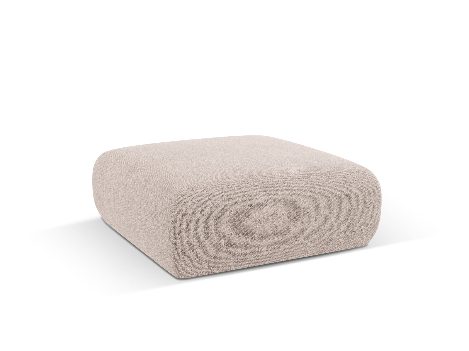 Beige Nolio Sofa 2 Sitzer (100cm) von Cosmopolitan Design, stilvoller Pouf für modernes Wohnen, ideal für kleine Räume.