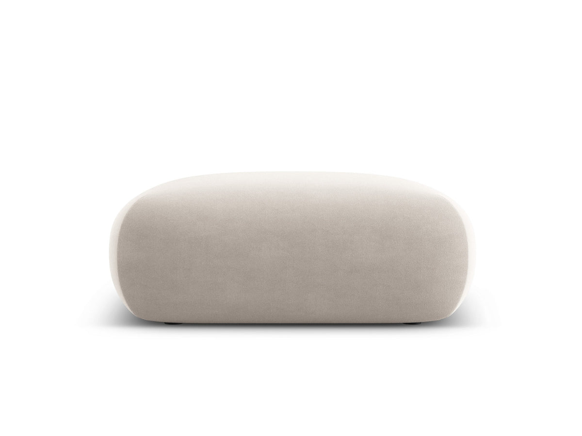 Nolio Velour Pouf 2 Sitzer 100cm in Light Beige-Casino präsentiert im Onlineshop von KAQTU Design AG. Pouf ist von Cosmopolitan Design