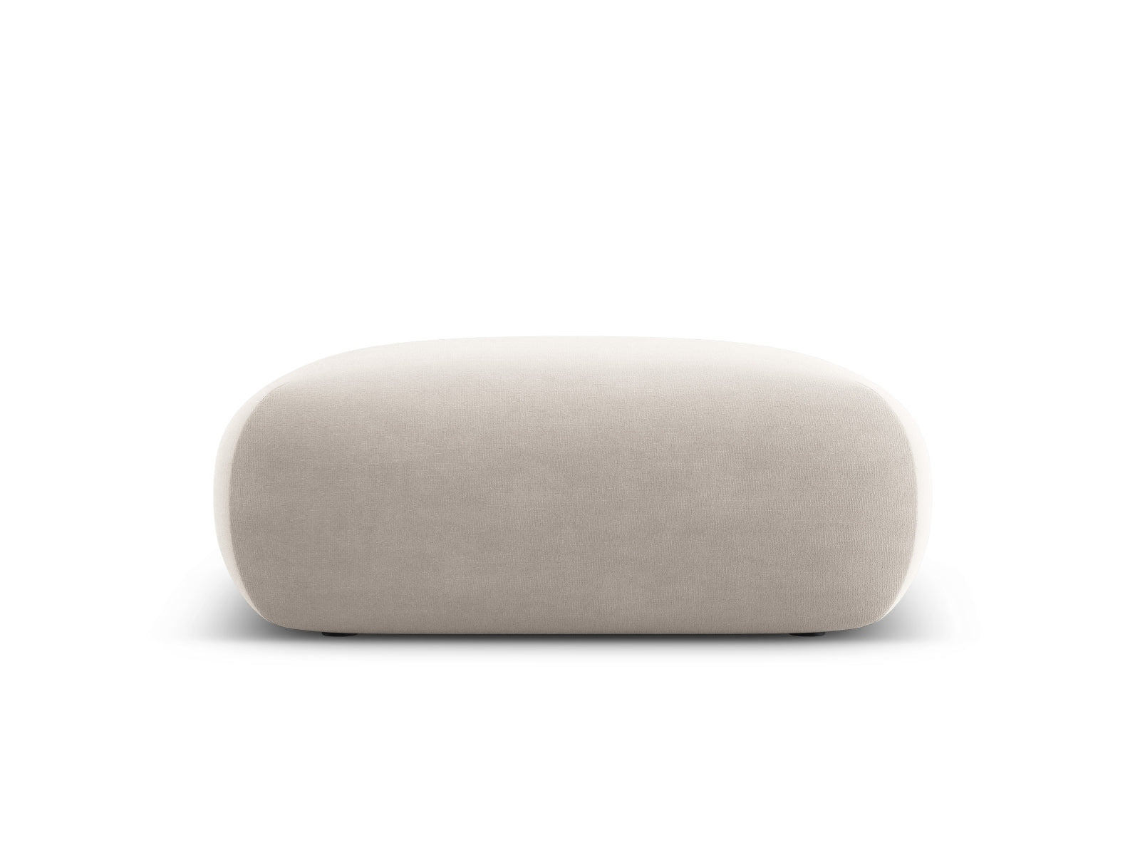 Nolio Velour Pouf 2 Sitzer 100cm in Light Beige-Casino präsentiert im Onlineshop von KAQTU Design AG. Pouf ist von Cosmopolitan Design