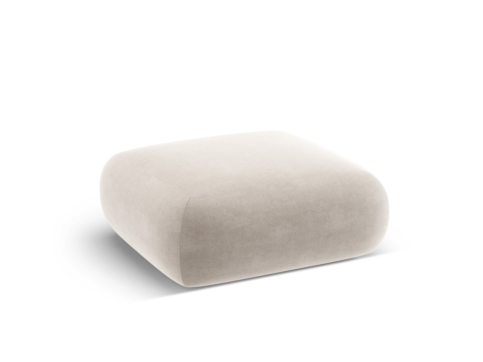 Nolio Velour Pouf 2 Sitzer 100cm in Light Beige präsentiert im Onlineshop von KAQTU Design AG. Pouf ist von Cosmopolitan Design
