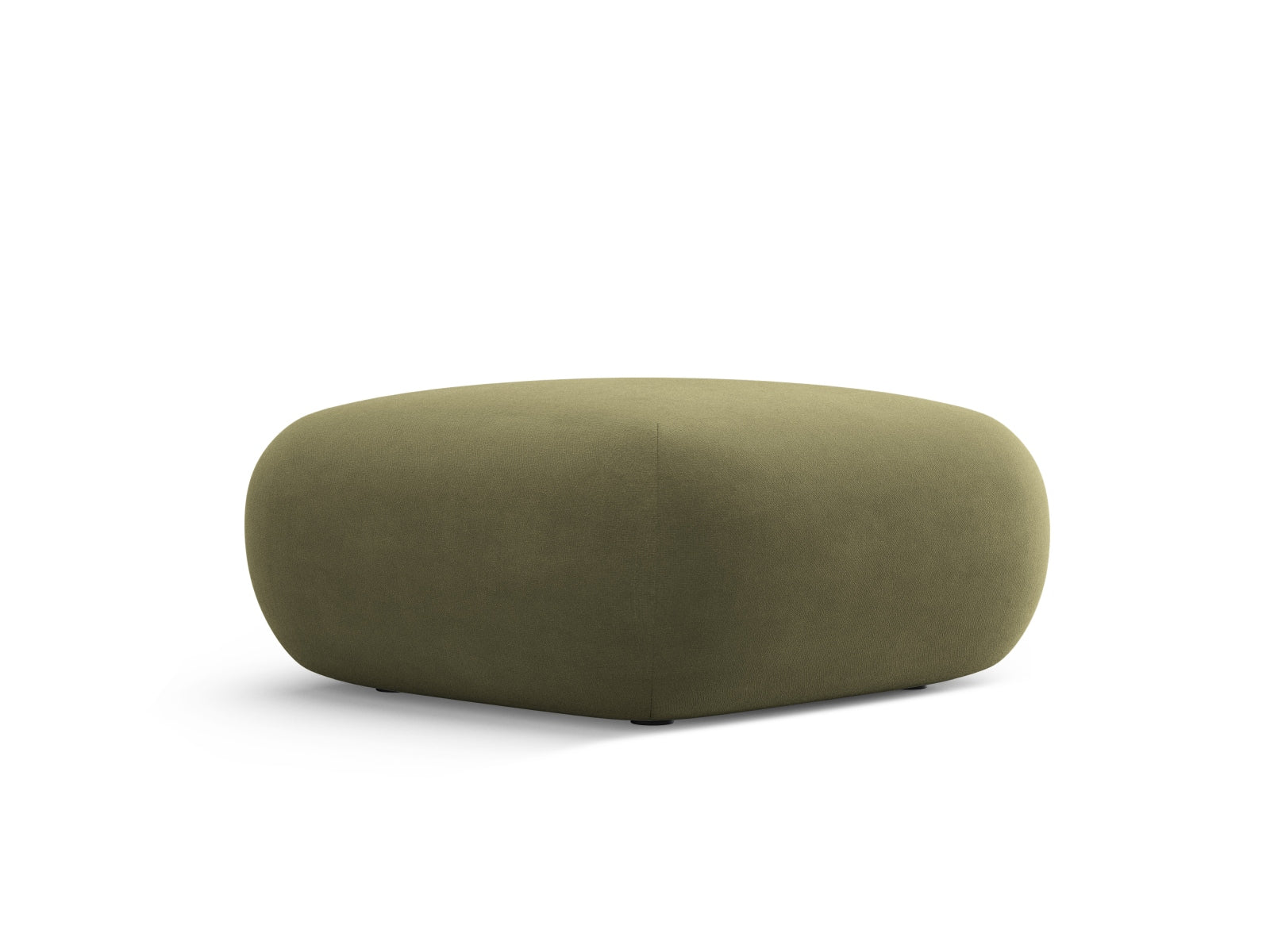 Eleganter Nolio Velour Pouf in sanftem Hellgrün, ideal für stilvolle Akzente in jedem Raum. Perfekt für eine gemütliche Sitzgelegenheit.