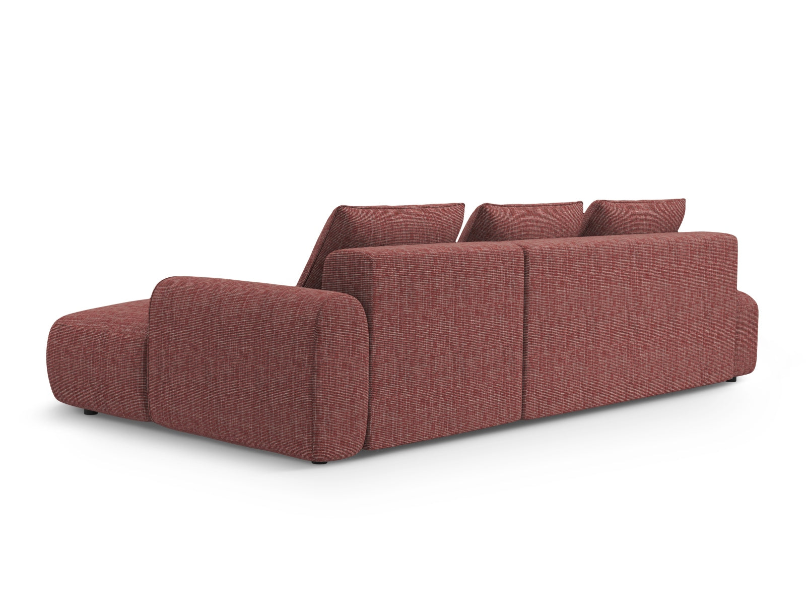 Modernes 5-Sitzer Ecksofa rechts mit Schlafoption und integriertem Stauraum, Modell Calma von Cosmopolitan Design, perfekt für stilvolle Wohnräume.