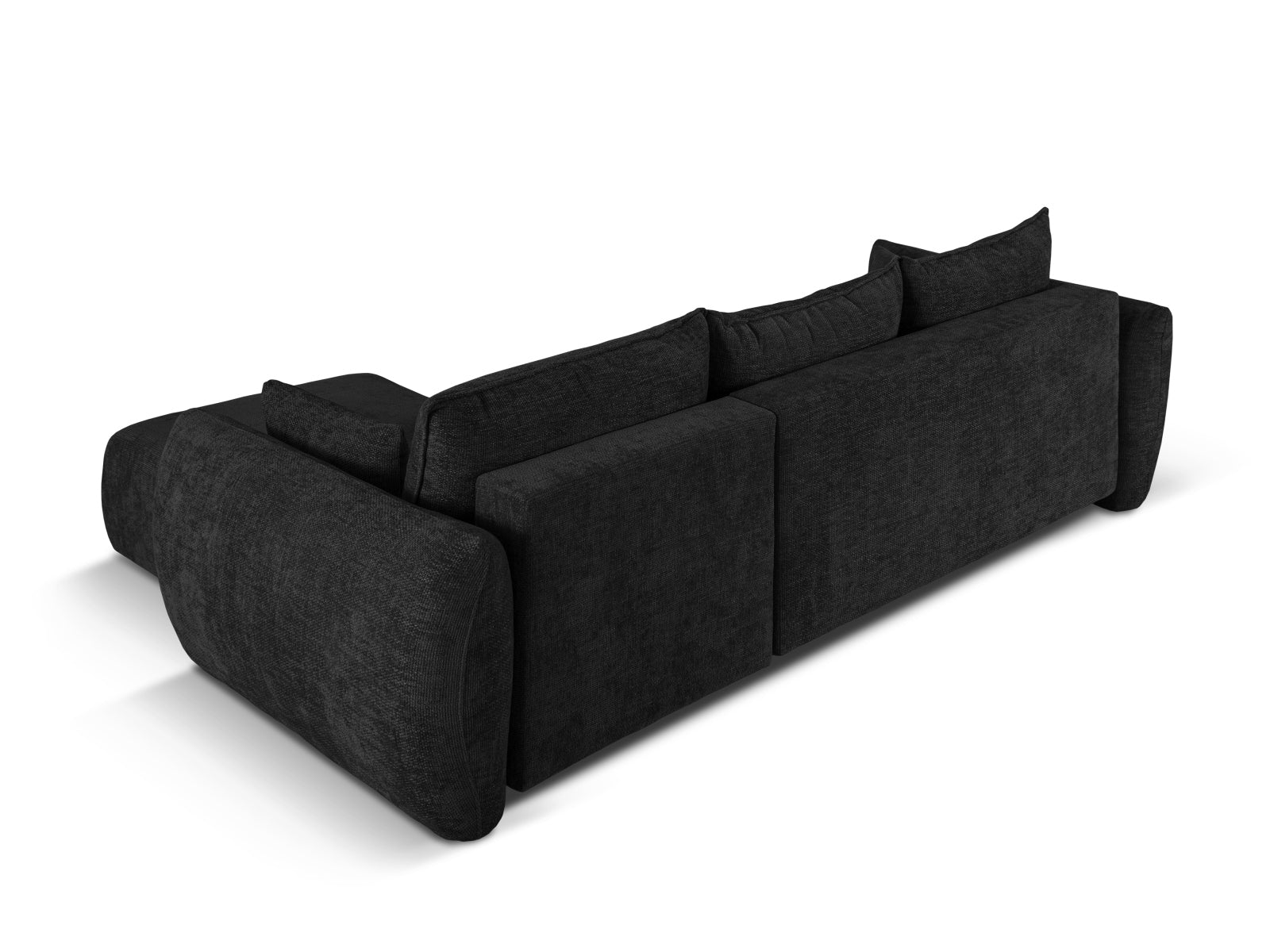 Elegantes 4-Sitzer Ecksofa Matera rechts, ideal für entspannte Abende und Übernachtungsgäste, bietet zusätzlichen Stauraum.