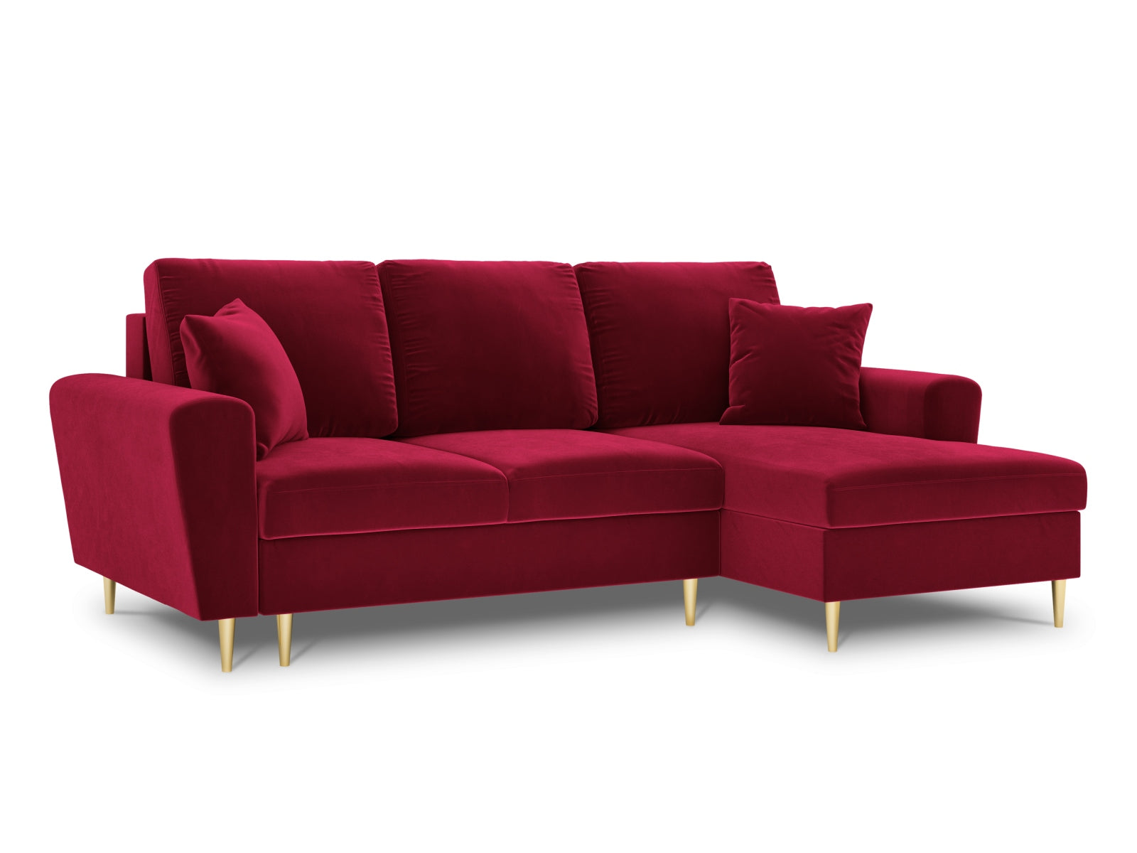 Elegantes Kyoto Ecksofa rechts mit praktischer Schlaffunktion und Stauraum, 4-Sitzer, 145 cm, perfekt für stilvolle Wohnräume.