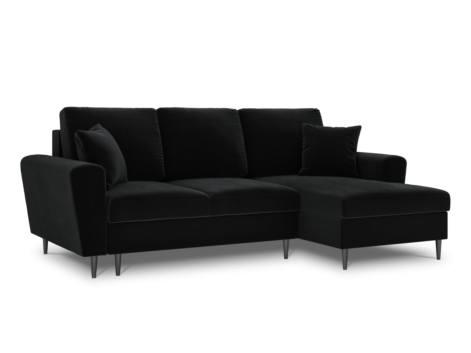 Stylisches Kyoto Ecksofa rechts, 4-Sitzer mit praktischer Schlaffunktion und Stauraum, perfekt für moderne Wohnräume und gemütliche Abende.