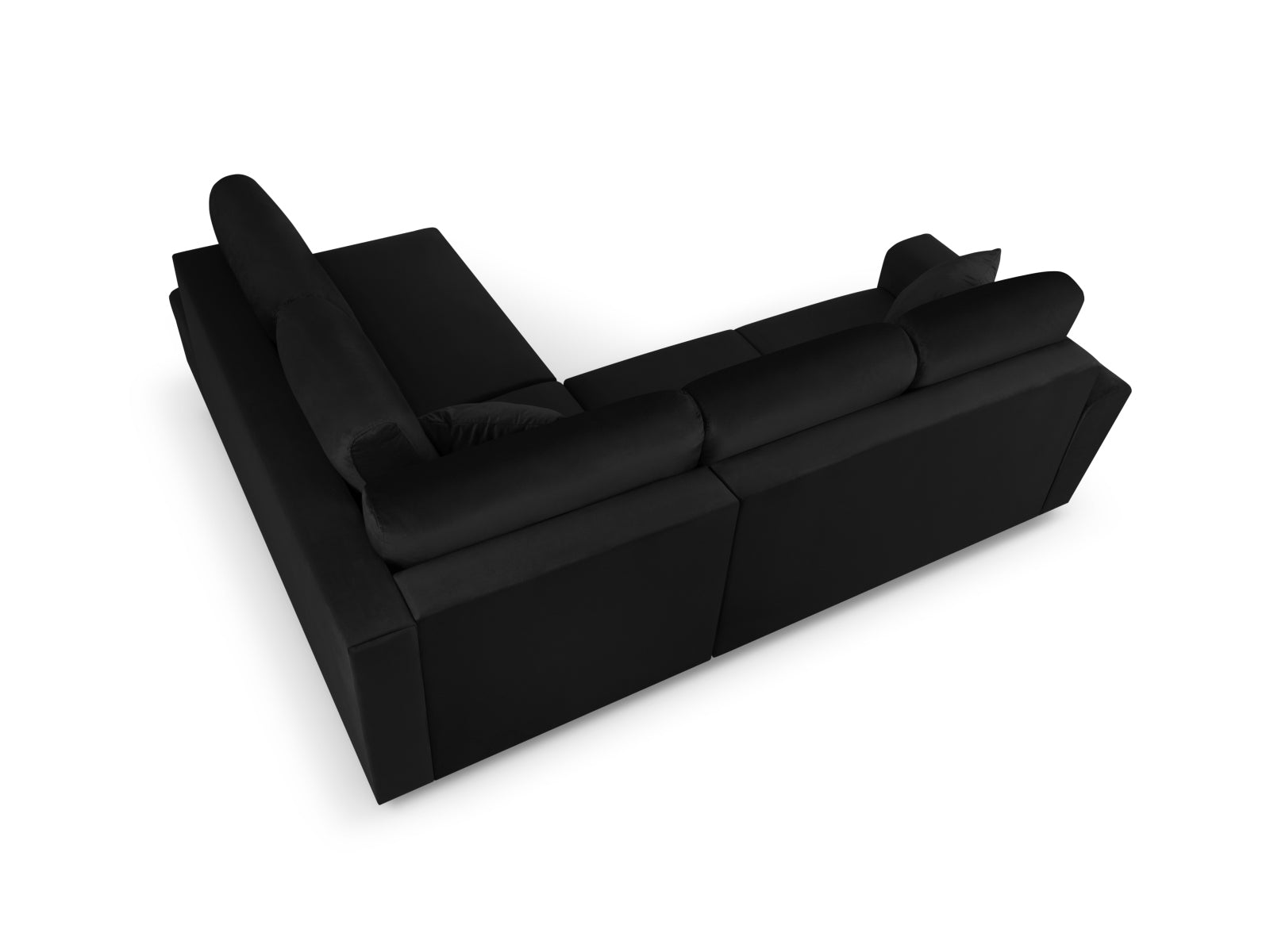 Entdecken Sie das Kyoto Velour Ecksofa rechts: stilvolles 5-Sitzer Sofa mit praktischer Schlaffunktion und Stauraumbox für Ihr Zuhause!