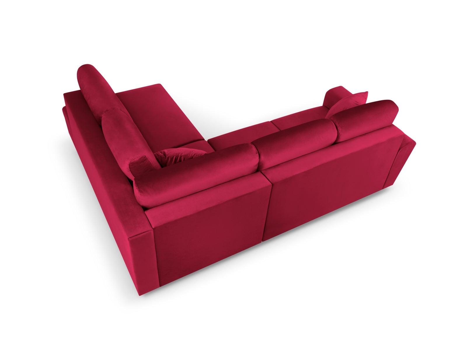 Entdecken Sie das Kyoto Velour Ecksofa rechts: stilvolles 5-Sitzer Sofa mit praktischer Schlaffunktion und Stauraumbox für Ihr Zuhause!