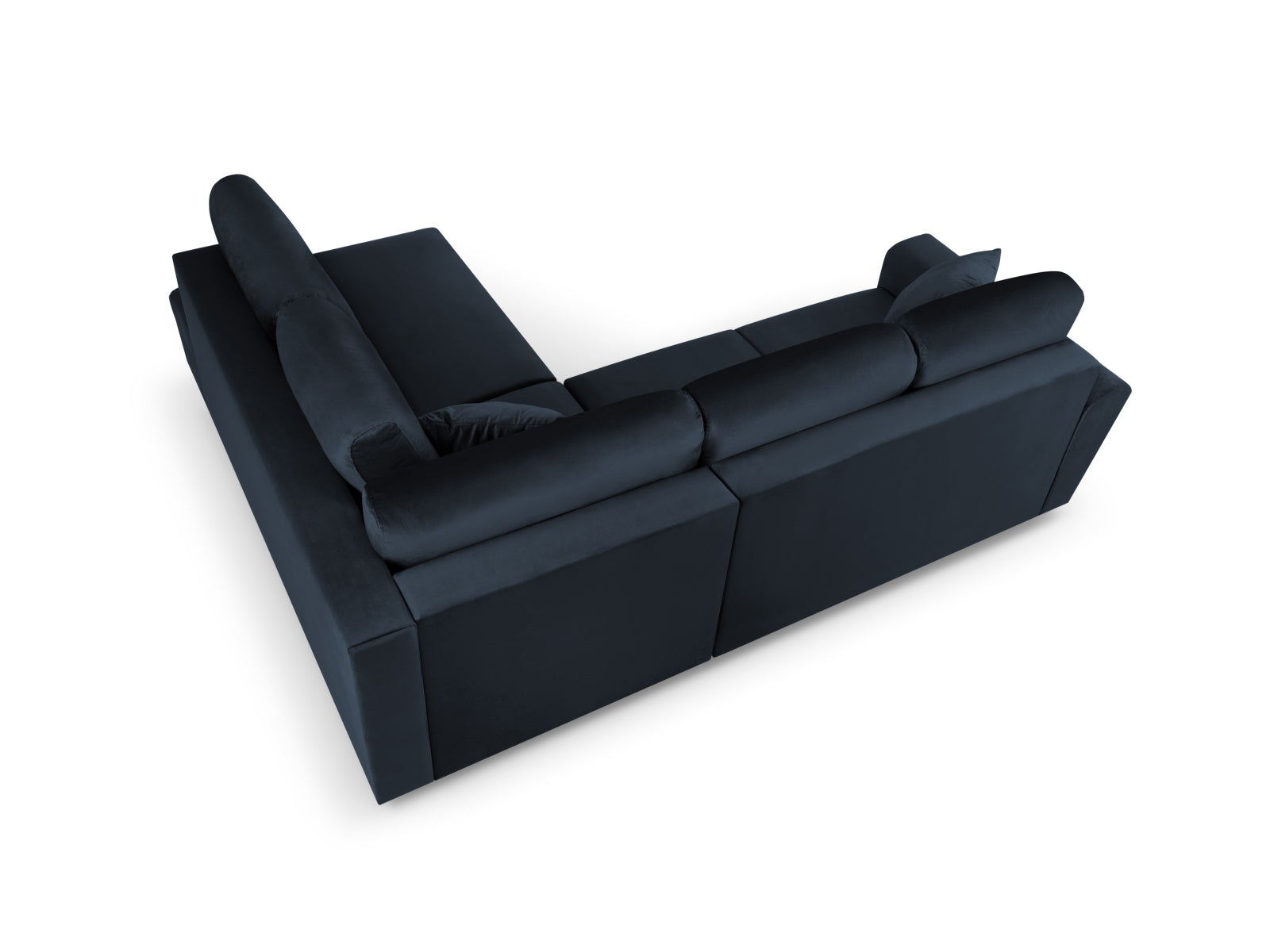 Entdecken Sie das Kyoto Velour Ecksofa rechts: stilvolles 5-Sitzer Sofa mit praktischer Schlaffunktion und Stauraumbox für Ihr Zuhause!