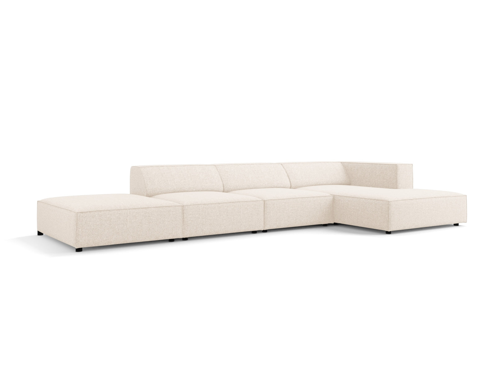 Arendal Ecksofa rechts 5 Sitzer in Light Beige präsentiert im Onlineshop von KAQTU Design AG. Ecksofa rechts ist von Cosmopolitan Design