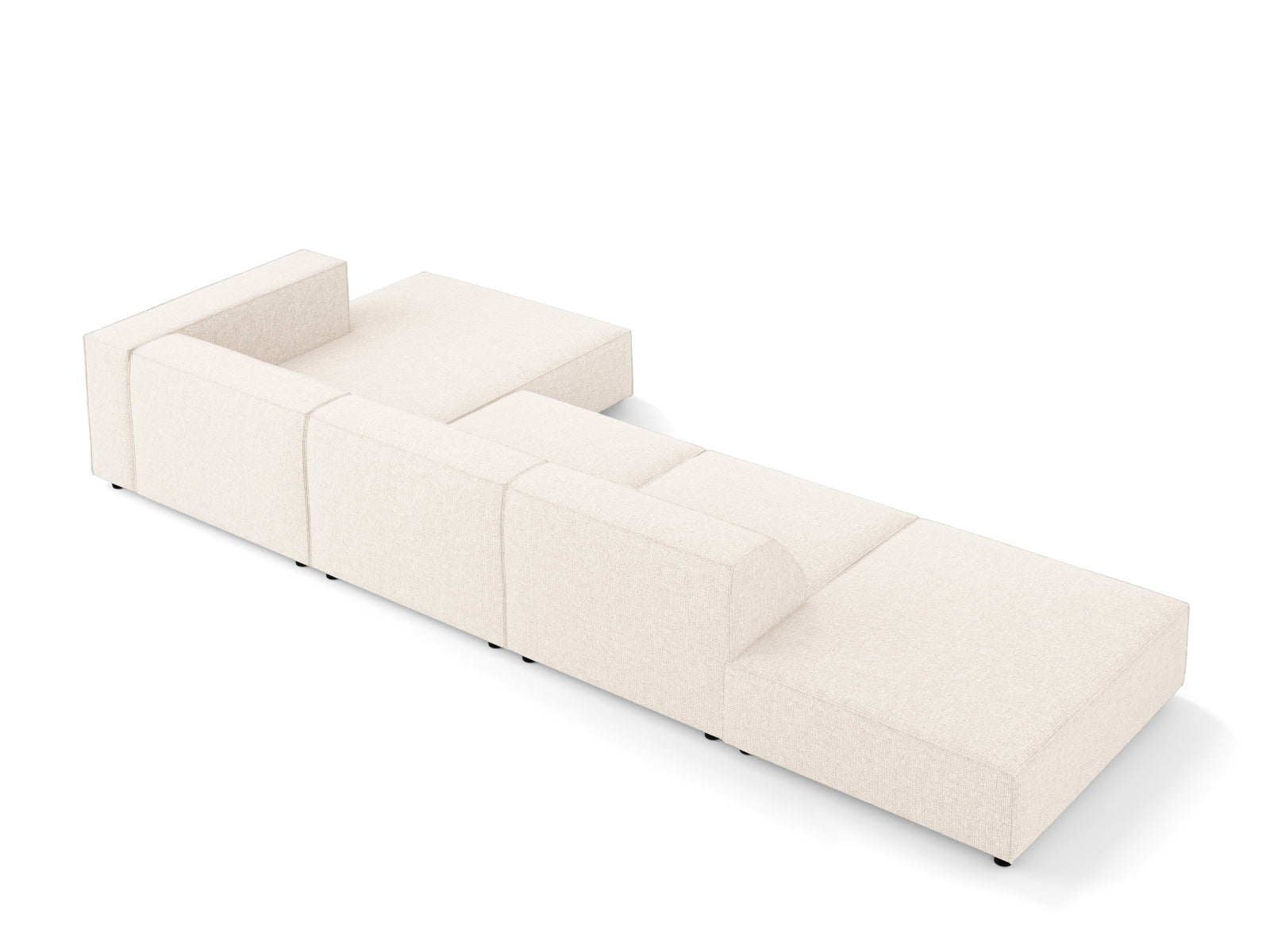 Arendal Ecksofa rechts 5 Sitzer in Light Beige präsentiert im Onlineshop von KAQTU Design AG. Ecksofa rechts ist von Cosmopolitan Design