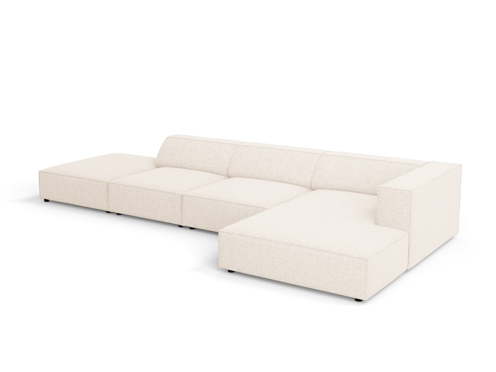 Arendal Ecksofa rechts 5 Sitzer in Light Beige präsentiert im Onlineshop von KAQTU Design AG. Ecksofa rechts ist von Cosmopolitan Design