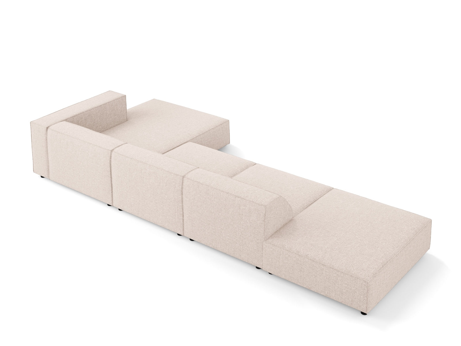 Arendal Ecksofa rechts 5 Sitzer in Beige präsentiert im Onlineshop von KAQTU Design AG. Ecksofa rechts ist von Cosmopolitan Design