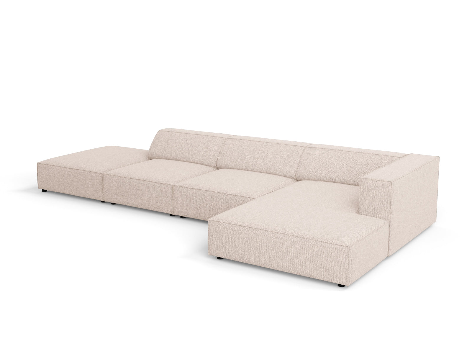 Arendal Ecksofa rechts 5 Sitzer in Beige präsentiert im Onlineshop von KAQTU Design AG. Ecksofa rechts ist von Cosmopolitan Design