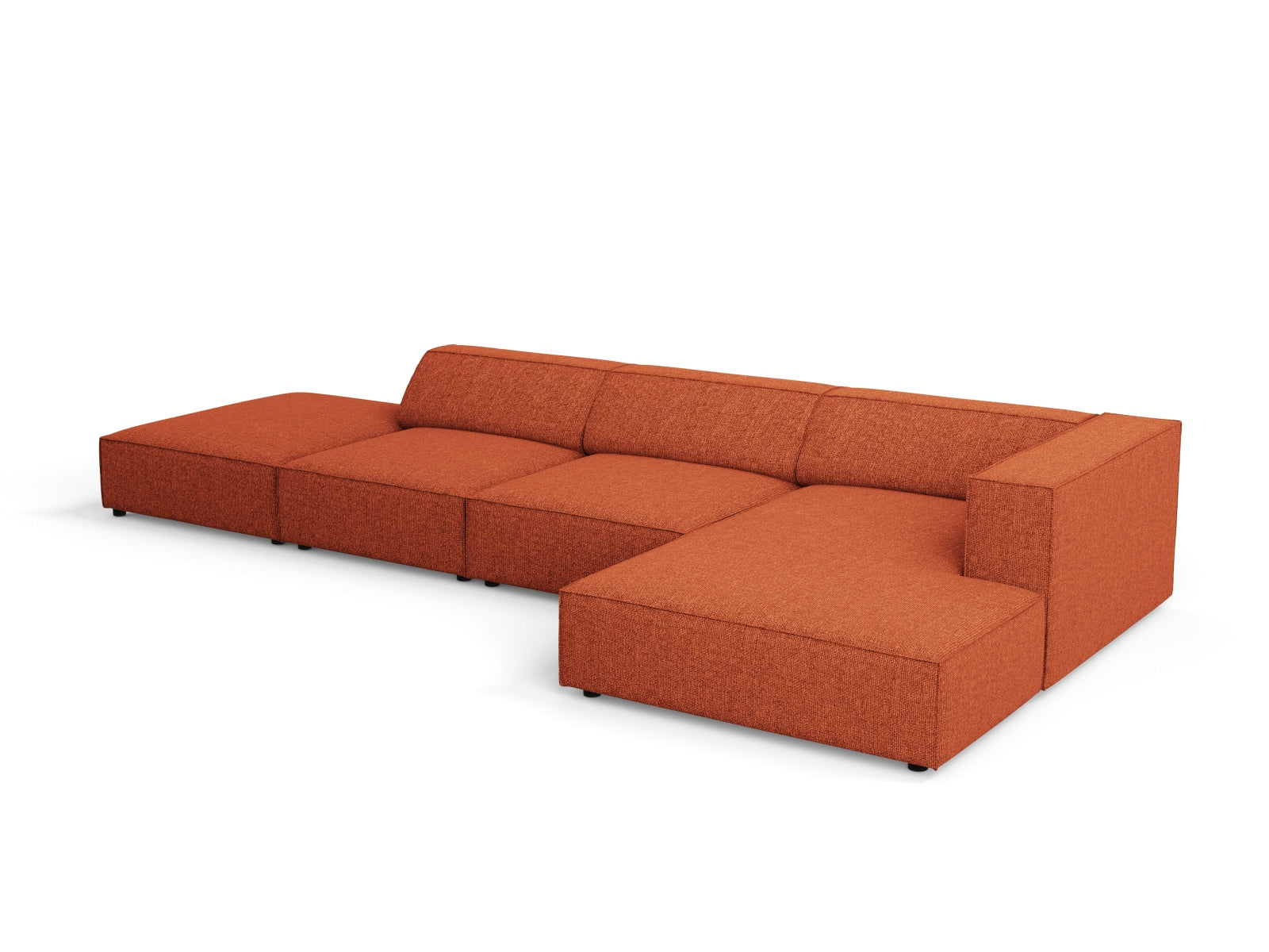 Arendal Ecksofa rechts 5 Sitzer in Terracotta präsentiert im Onlineshop von KAQTU Design AG. Ecksofa rechts ist von Cosmopolitan Design