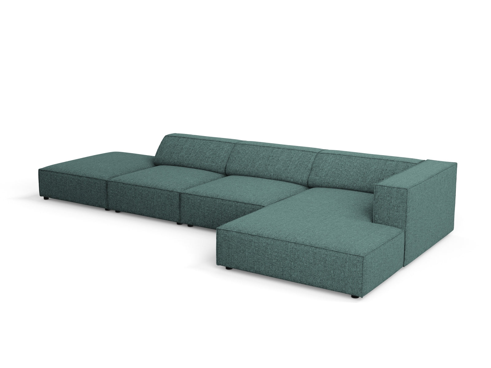 Arendal Ecksofa rechts 5 Sitzer in Petrol präsentiert im Onlineshop von KAQTU Design AG. Ecksofa rechts ist von Cosmopolitan Design