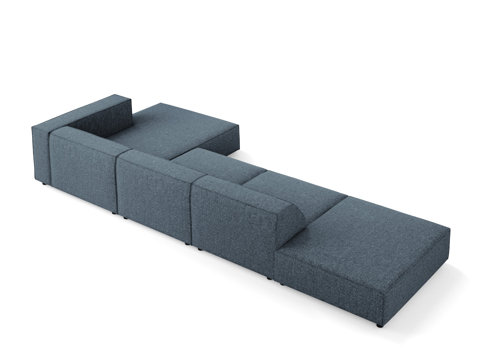 Arendal Ecksofa rechts 5 Sitzer in Royal Blue präsentiert im Onlineshop von KAQTU Design AG. Ecksofa rechts ist von Cosmopolitan Design